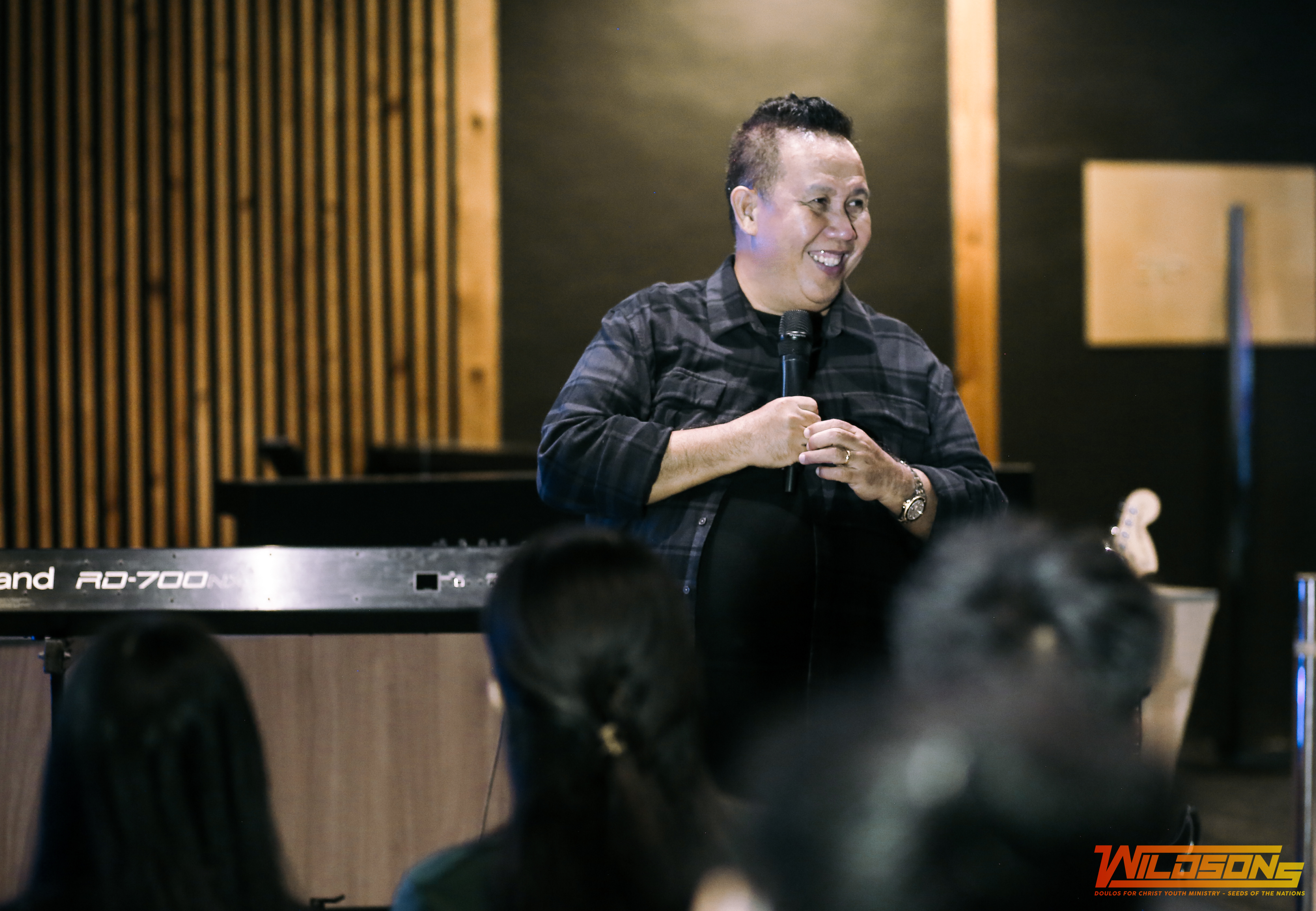 Young people in worship