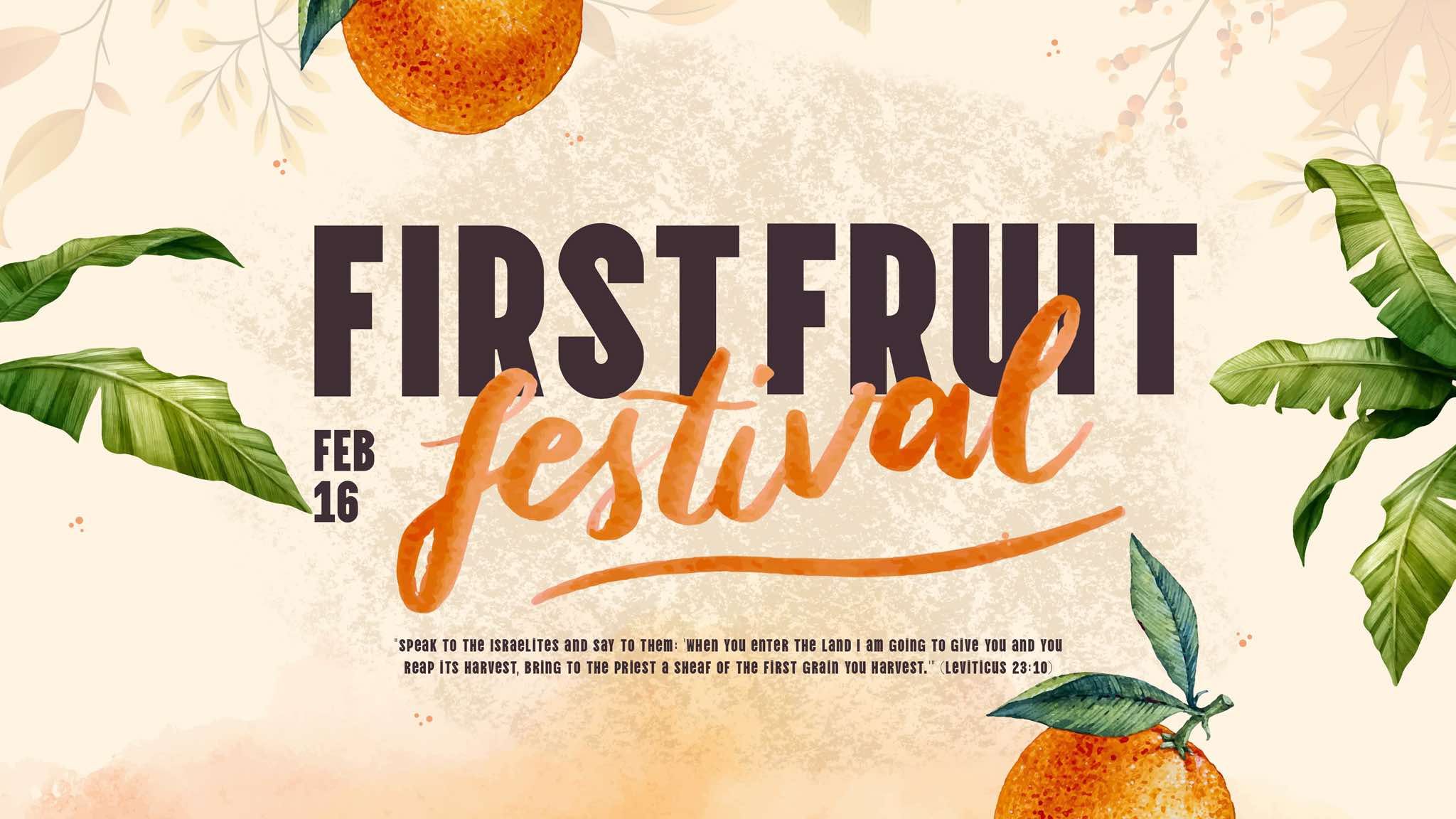 First Fruit Festival